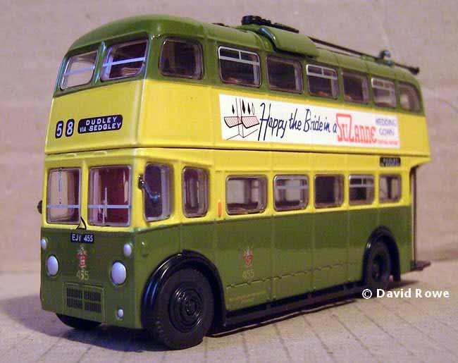 Wolverhampton Corporation Sunbeam Roe trolleybus.